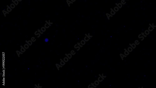 Dark space background with subtle blue glowing particles and soft starfield motion, minimal cosmic animation with floating light dots and deep atmospheric visual texture