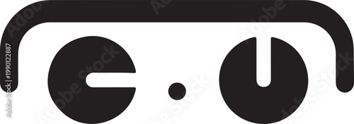 Abstract Amplifier Controls Graphic Minimalist Design Studio Lighting Clean Vector Illustration