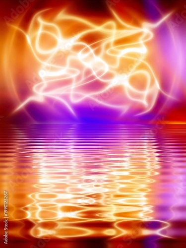 abstract background with waves