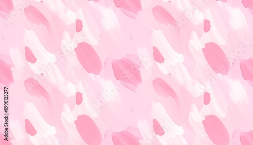 A pink and white abstract animal print design on a rectangular background