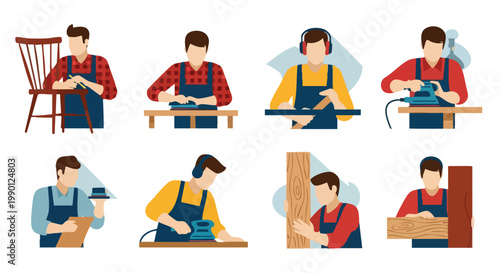 Carpenter at Work: Woodworking, Craftsmanship, DIY, Tools, Skills