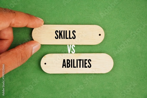 Two words skills vs abilities. Skills are learned, Ability simply refers to the potential of a person to do something. On the other hand, skill refers to the potential possessed by an individual