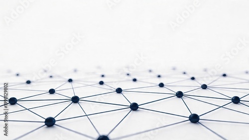 Abstract network blue geometric lines connecting nodes technology background digital data connection business concept modern pattern internet structure scientific illustration
