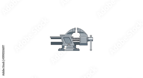 Foto Metalworking bench vise tool isolated on white background last 2026