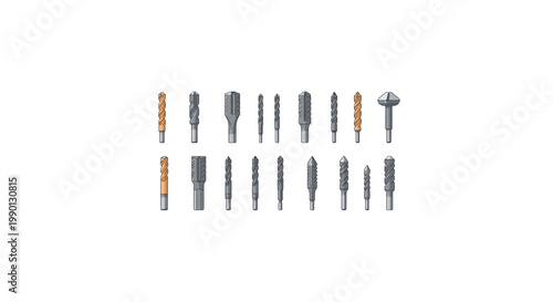 Set of various screwdriver bits and drill bits for versatile tool use last 2026.