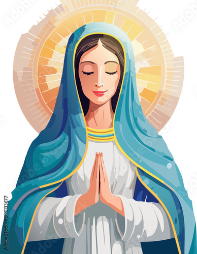 Religious Vector Illustration Promoting Peaceful Reflection And Learning
