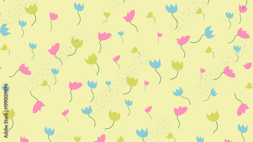 Abstract frower nature shape and garden on background.