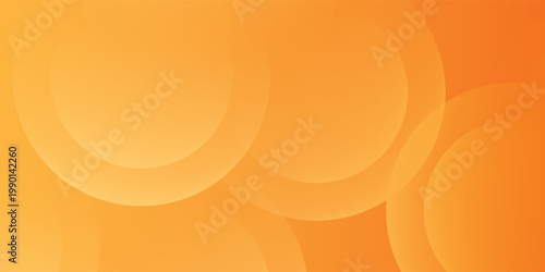 Abstract orange gradient background with overlapping translucent circles eps10