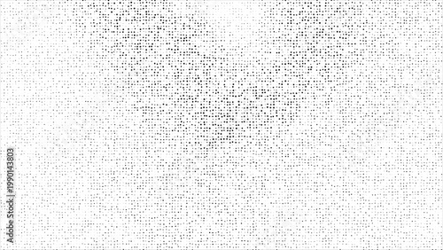 Halftone pattern. Grain texture polka dots on white background. Creative Dot art different size grunge texture banner.  Faded out or disappearing dots