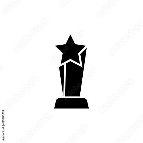 modern and minimalist award trophy vector icon