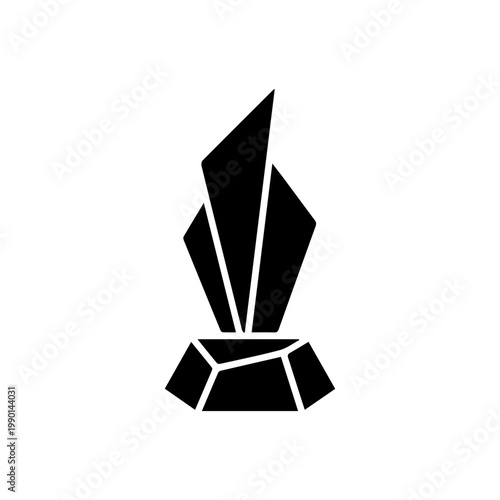 modern and minimalist award trophy vector icon
