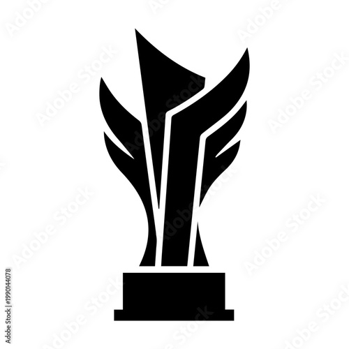 modern and minimalist award trophy vector icon