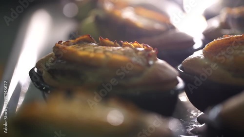 Abalone Bread Korean dessert made with fresh abalone