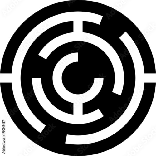 Maze Puzzle Game Challenge Navigation Icon