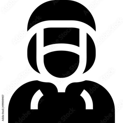 Masked Person Face Cover Protection Safety Icon