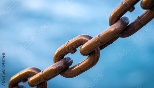 Metal chain links strength connection durability