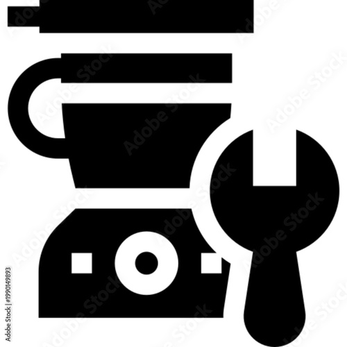 Kitchen Robot Appliance Cooking Food Machine Icon