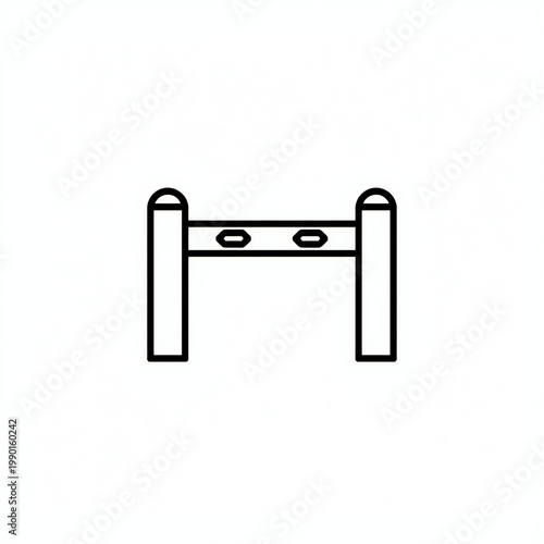 Turnstile icon flat. simple vector illustration with editable stroke.