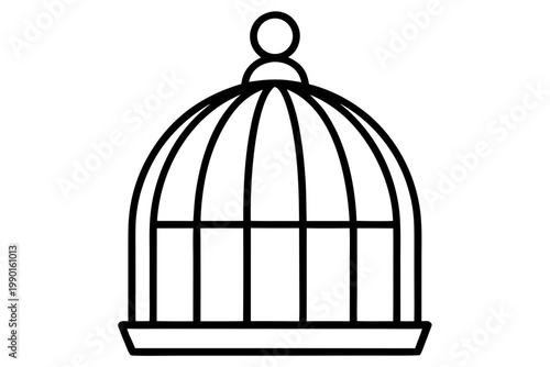 bird cage icon, Bird cage black icon, Bird cage  silhouette art, Bird cage  black symbol
