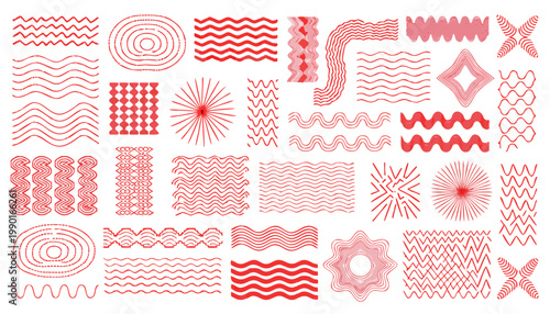 Vibrant red embroidery patterns collection for creative designs and textile inspiration
