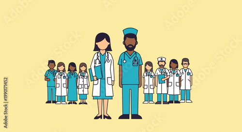 Medical Professionals in Uniform.