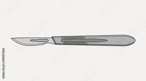 Medical Scalpel Tool for Surgical Procedures and Precision Cutting