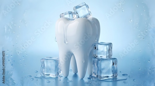 Tooth with ice