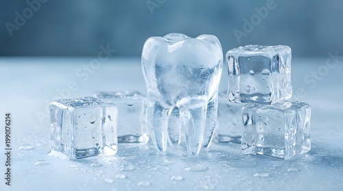 Tooth with ice