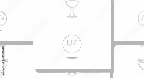 Christian Holy Communion Chalice and Host Symbol Graphic