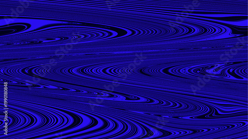 Abstract blue and black ripple wave pattern, fluid vector background with dynamic motion and modern minimalist design