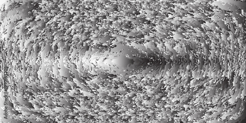 Silver foil background with grainy texture. Frost glass, chrome rough metal, effect foil paper, glitter glossy surface. Gray hologram gradient noise bg. Vector realistic illustration