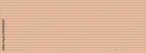 Seamless vector kraft cardboard texture. Light brown ribbed paper with horizontal lines and natural rustic look. Perfect recycled background for vintage, handmade, and eco designs.Eps10
