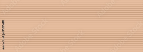 Seamless vector kraft cardboard texture. Light brown ribbed paper with horizontal lines and natural rustic look. Perfect recycled background for vintage, handmade, and eco designs.Eps10