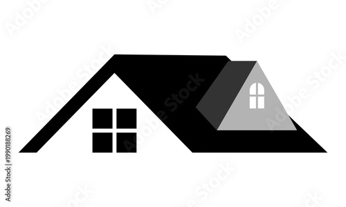 roof house icon vector logo design