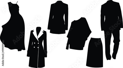 Military and civil aviation silhouette set, black vector collection of fighter jets, helicopters, drones, and vintage biplanes isolated on white background