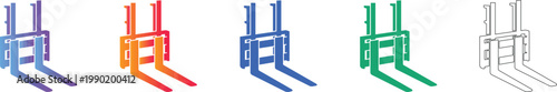 Forklift Carriage Component Icons vol 1130