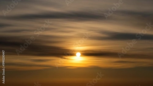 sunset in the clouds