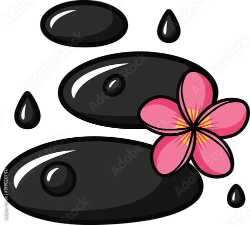 black and white flowers