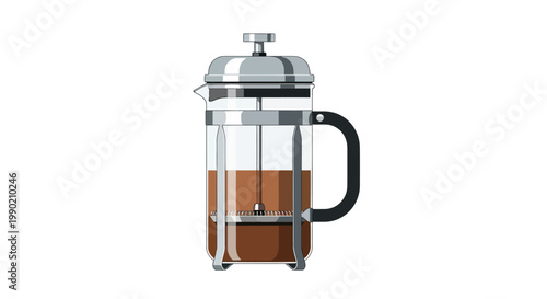French Press Coffee Maker with Coffee