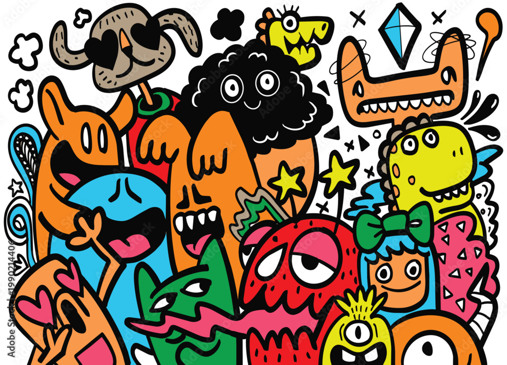 Fototapeta premium Monster Color 10