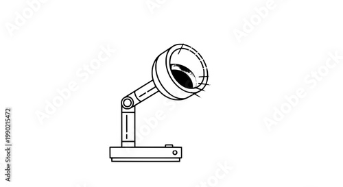 Knife tactical combat with double-edged blade icon in monochrome line art on white background, isolated vector graphic