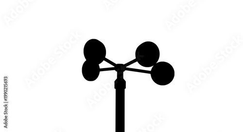 Atom molecule icon on white background, simple connection nodes graphic for science education and technology presentations