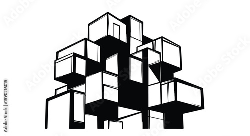 Modular stacking blocks architectural design