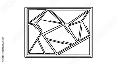 Modern glass facade pattern illustration