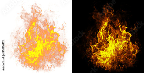 Photography Fire Blame Png Set of burning fires of flames and sparks on transparent background