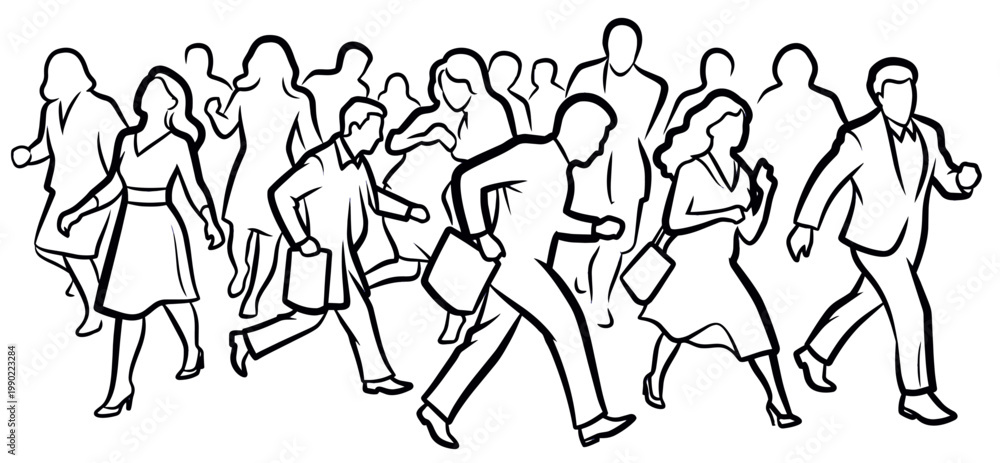 Fototapeta premium the rush hour 
