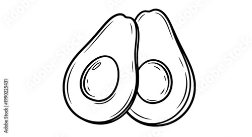 Knife tactical combat icon with double-edged blade, outline vector sketch, isolated on white background for game and weapon design