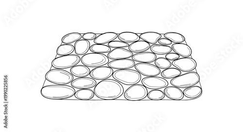 Bread loaf illustration with round crust texture and sketch-style linework for bakery branding and packaging design