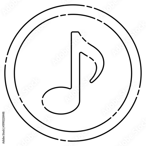 おしゃれな音符のイラスト素材 ベクター