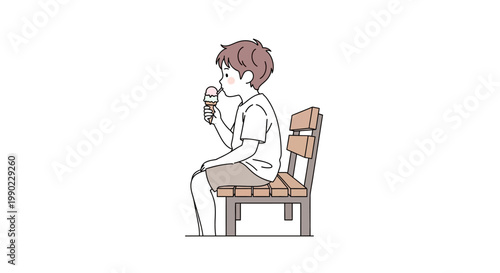 Young man sitting on chair drinking.